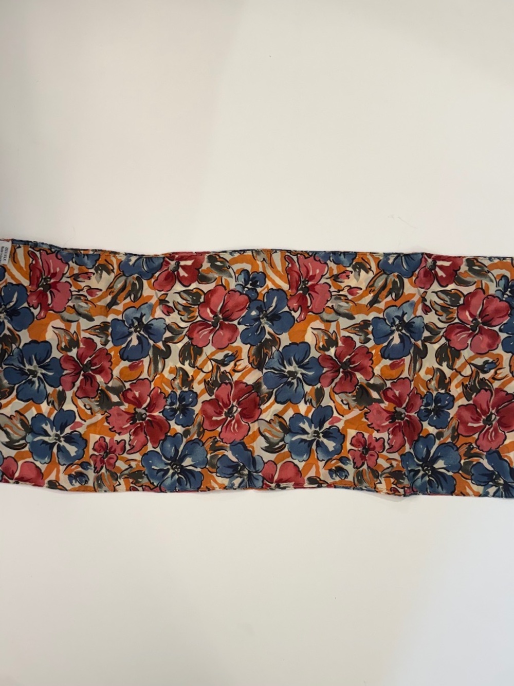 Floral Silk Oblong Scarf
